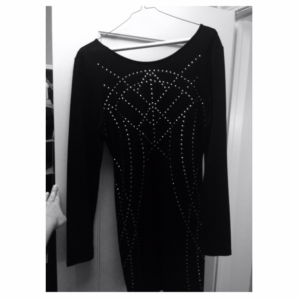 black beaded dress size medium - Picture 1 of 2