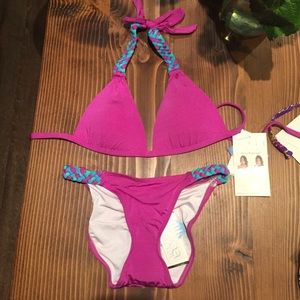 New with tags voda push up bikini Xs scrunch