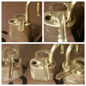 Louis Vuitton 3 Key And Lock Sets