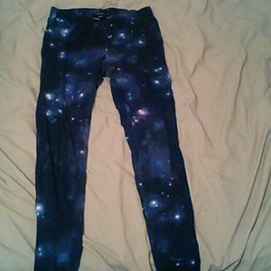 galaxy print leggings