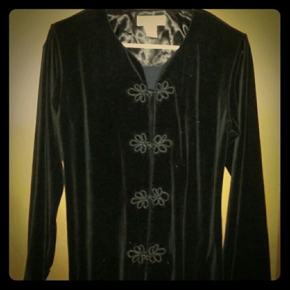 Black velvet dress  jacket