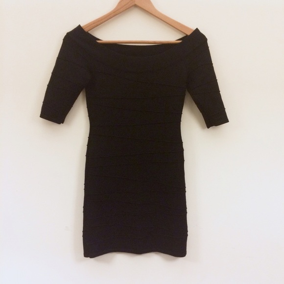 LBD with off the shoulder boat neck.
