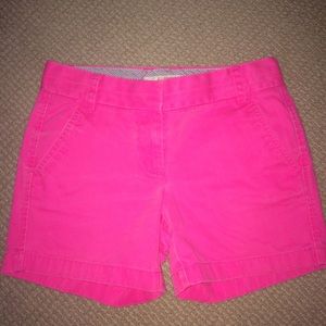 J. Crew neon pink Chino shorts