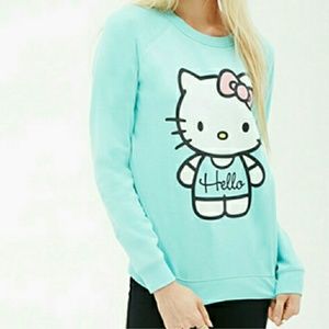 Mint Hello kitty Sweater
