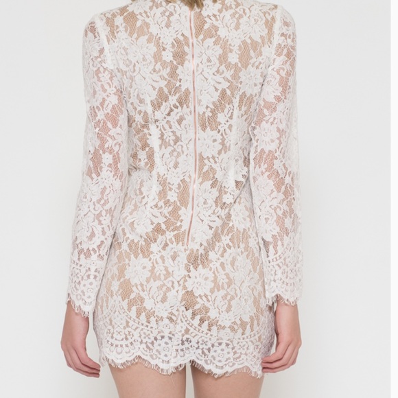 Lace-up Dress : White **LAST ONE! - Picture 3 of 4