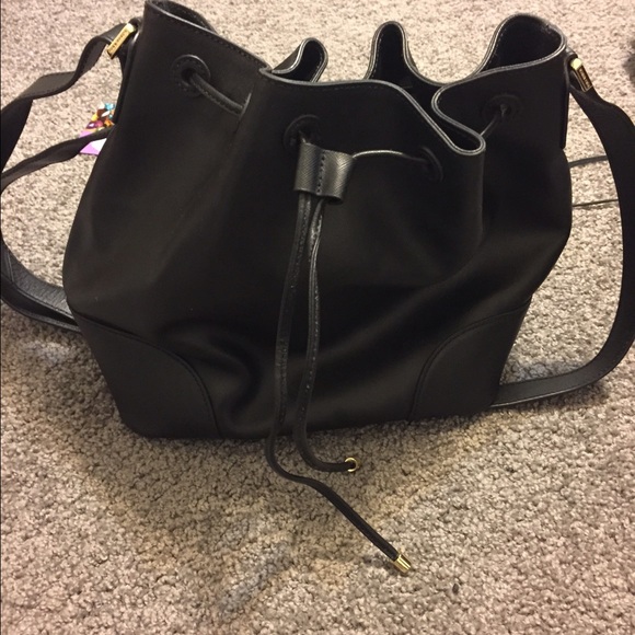 Tory Burch Black Bucket Bag