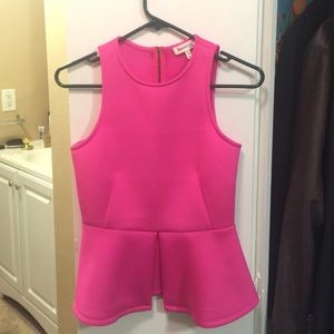 Hot pink peplum top!.