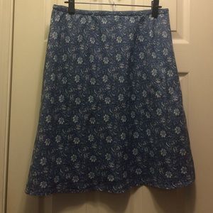 J.Jill Casual Linen Skirt