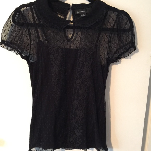 I.N.C. Collared lace top