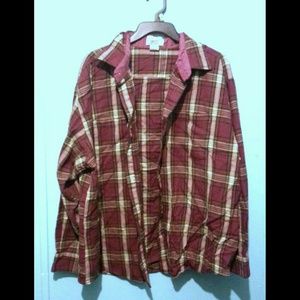 Burgundy flannel