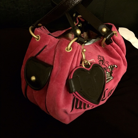 Juicy Couture pink suede bag💕
