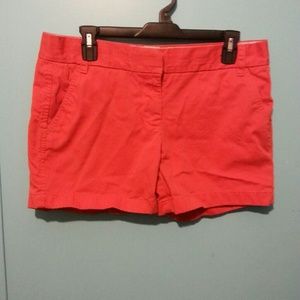 Bright orange shorts