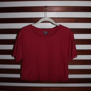 Red Topshop Box Tee