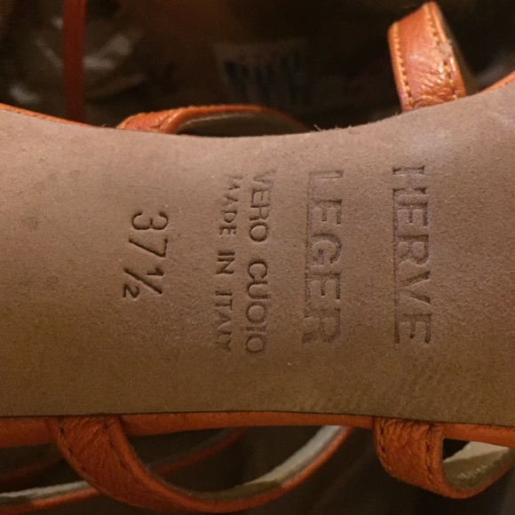 Herve Leger - Taylor - Orange high heel - Picture 3 of 3