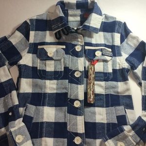 NWT Women's Superdry Beefy Flannel Shirt Jacket