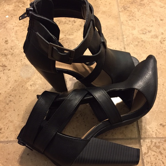 Black Booties | Thick Heels