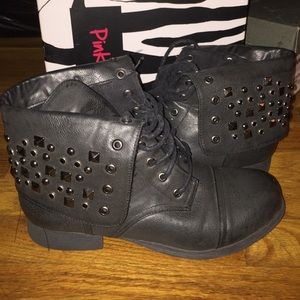Studded booties