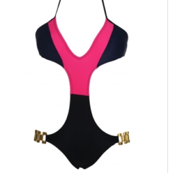 Color block monokini xxs xs s NWOT - Picture 2 of 3