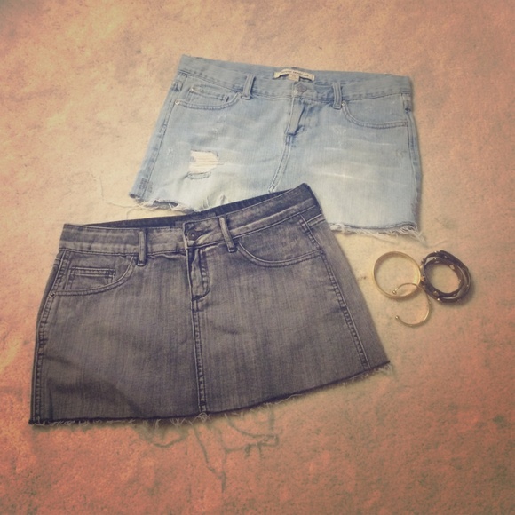 Forever 21 Light Denim Mini Skirt