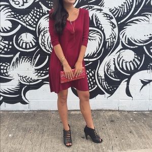 Scoop Neck Jersey Dress