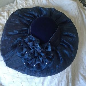 Navy blue vintage hat