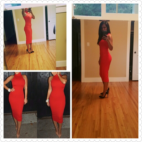 Classy sexy red dress - Picture 4 of 4