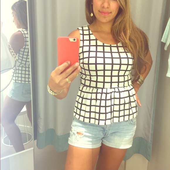 Sleeveless Tank Peplum Top