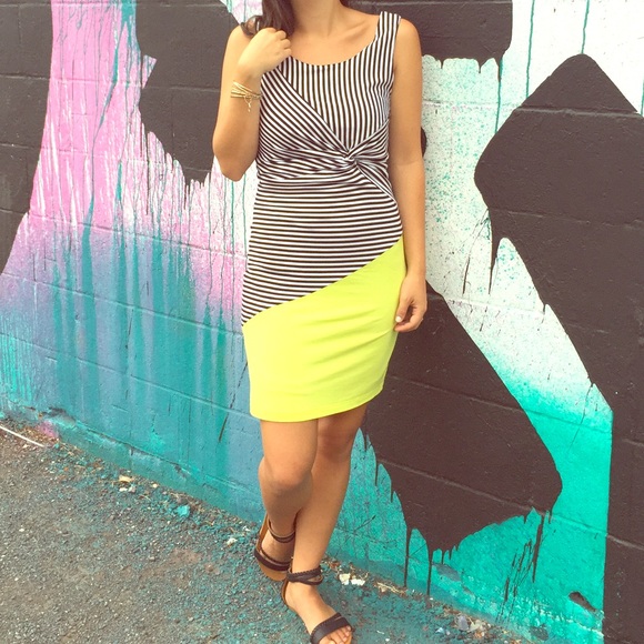 Classic Stripes Fitted Dress