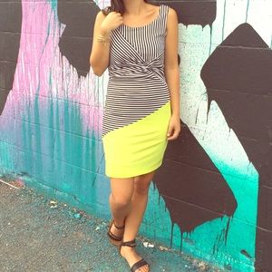 Classic Stripes Fitted Dress