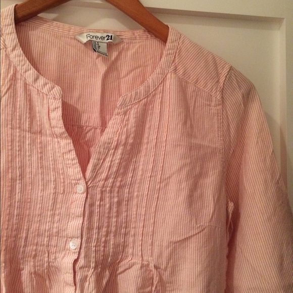 Pink Button Down Tunic