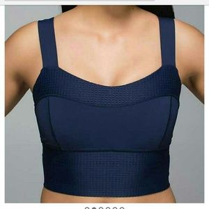 Deep Navy Crop Bra size 4 NWT