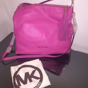 Michael kors zinnia Weston purse hobo bag pink