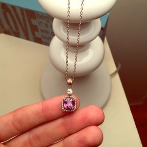 Purple two teared necklace