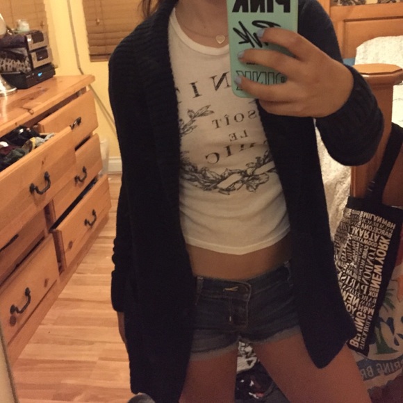 Navy blue cardigan