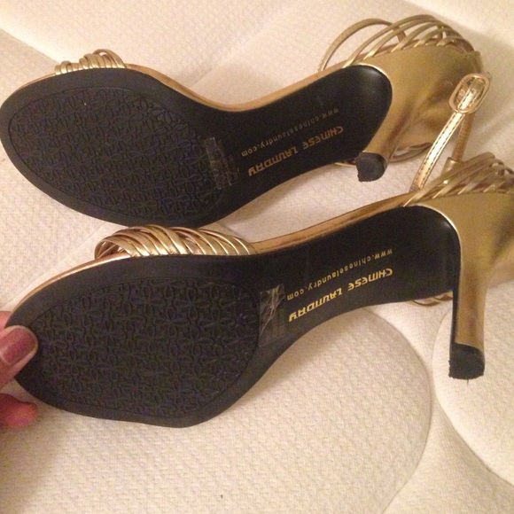 chinese laundry gold heels