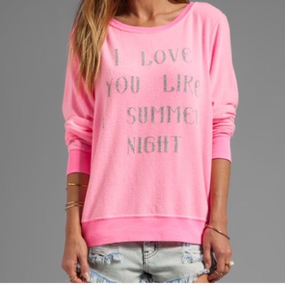 Wildfox Tops - Wildfox: love you like a summer night jumper