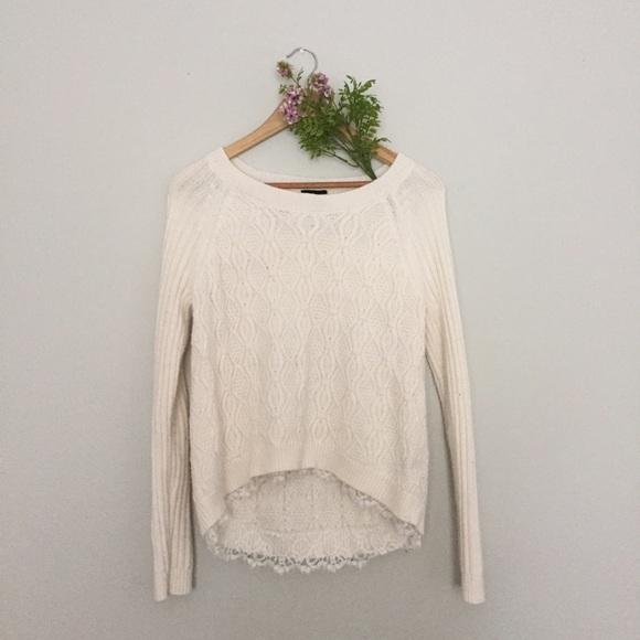 cream colored sweater