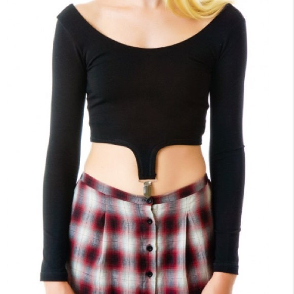 UNIF Slater Long Sleeve Crop Top