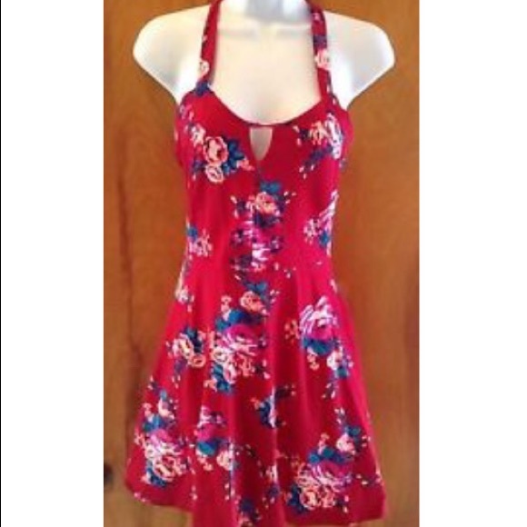 Floral halter dress - Picture 1 of 2