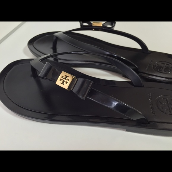 TORY BURCH michaela bow jelly flip flop sandals 6