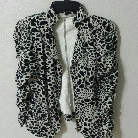 Cheetah blazer
