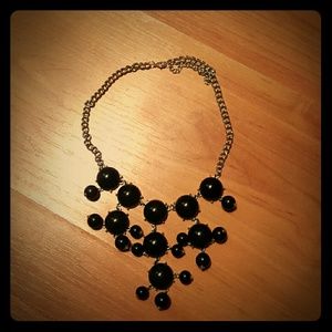 Black statement necklace