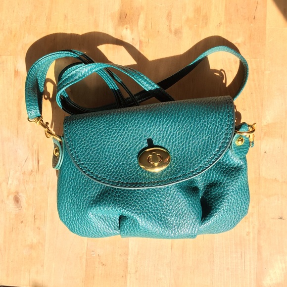 Mini Green / Turquoise / Teal Cross-body Purse - Picture 2 of 4