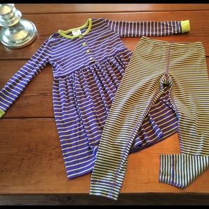 Hanna Andersson dress with matching leggings