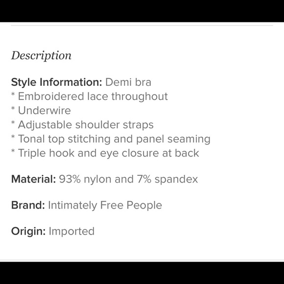 It Was All A Dream Bra - Picture 3 of 3