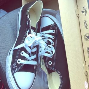 Black and white chuck Taylor's (Converse)