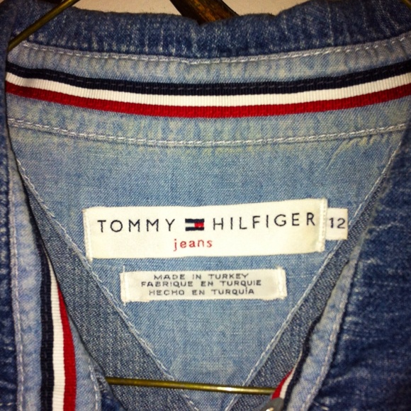 SALE...TOMMY HILFIGER DENIM DRESS - Picture 2 of 3