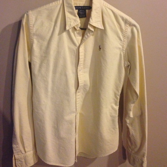 Slim fit, yellow button up Polo