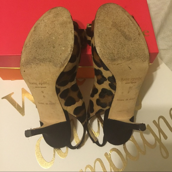 Kate spade bow leopard charm heels - Picture 4 of 4