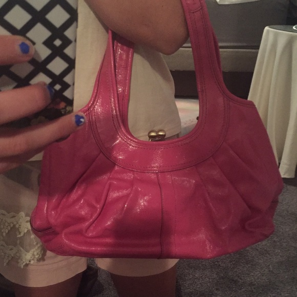 Coach pink leather bag - Picture 2 of 3